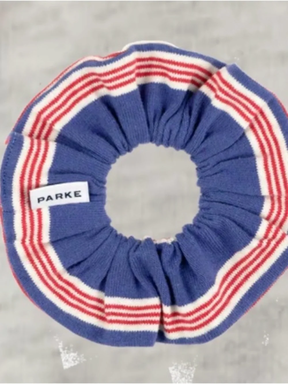 PARKE Blue red coastal stripe Scrunchie new!!!